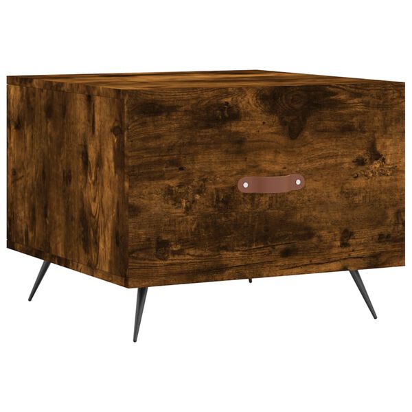 vidaXL Τραπεζάκια Σαλονιού 2 τεμ Καπνιστή Oak 50x50x40 εκ Επεξ. Ξύλο