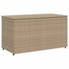 vidaXL Ντουλάπι Αποθήκευσης Κήπου Beige 110x55x60,5εκ. Συνθετικό Ρατάν