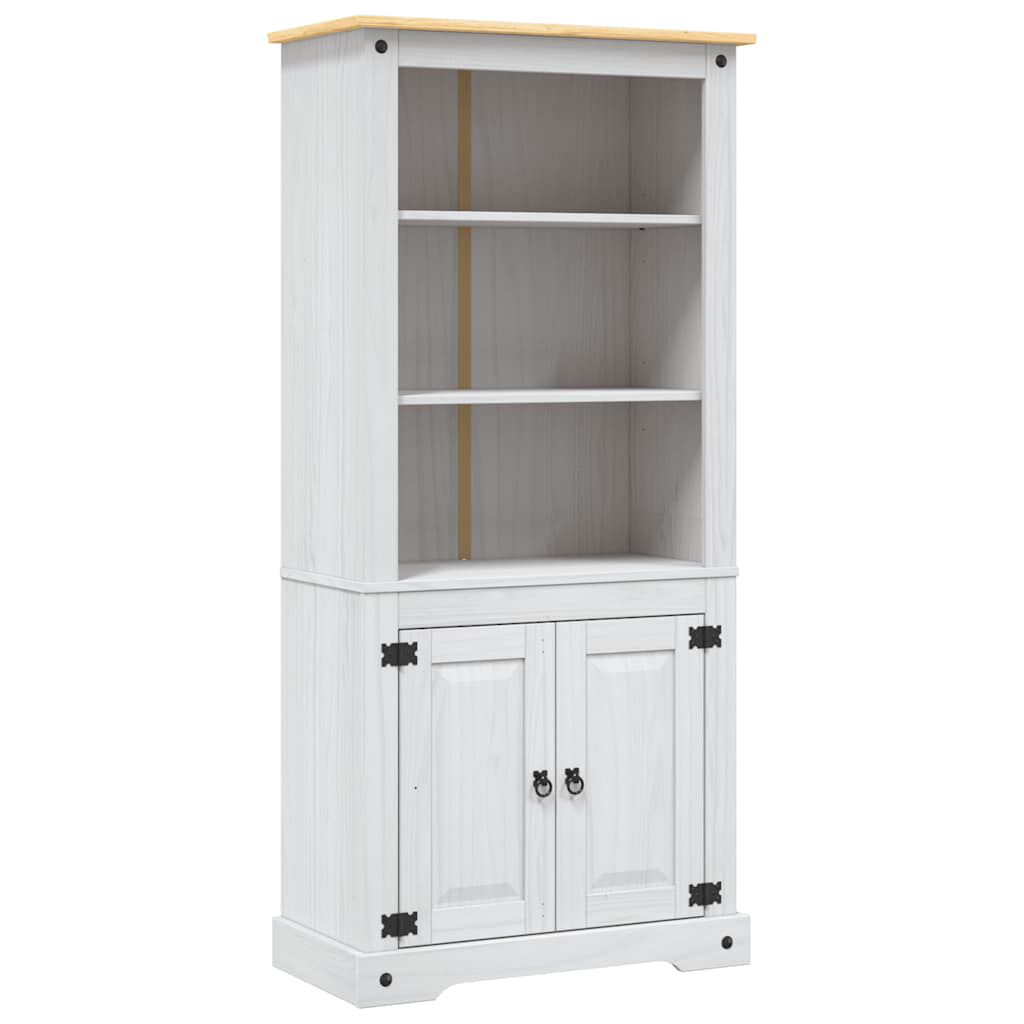 vidaXL Έπιπλο Τηλ. Μεξικ. Στιλ Corona Λευκό 80x40x170 εκ. Ξύλο Πεύκου
