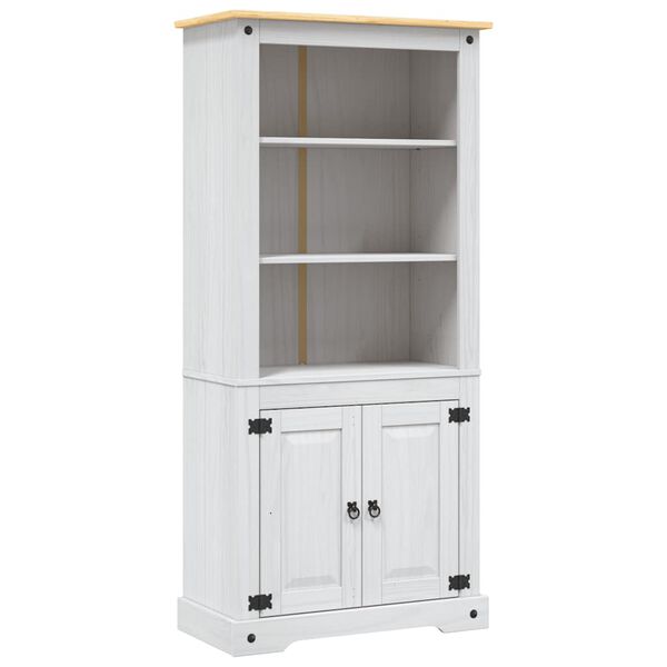 vidaXL Έπιπλο Τηλ. Μεξικ. Στιλ Corona Λευκό 80x40x170 εκ. Ξύλο Πεύκου