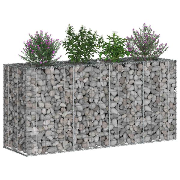 vidaXL &Alpha;&nu;&alpha;&sigma;&eta;&kappa;&omega;&mu;έ&nu;&omicron; &kappa;&rho;&epsilon;&beta;ά&tau;&iota; gabion &Alpha;&sigma;&eta;&mu;ί 170 x 50 x 80 &epsilon;&kappa;