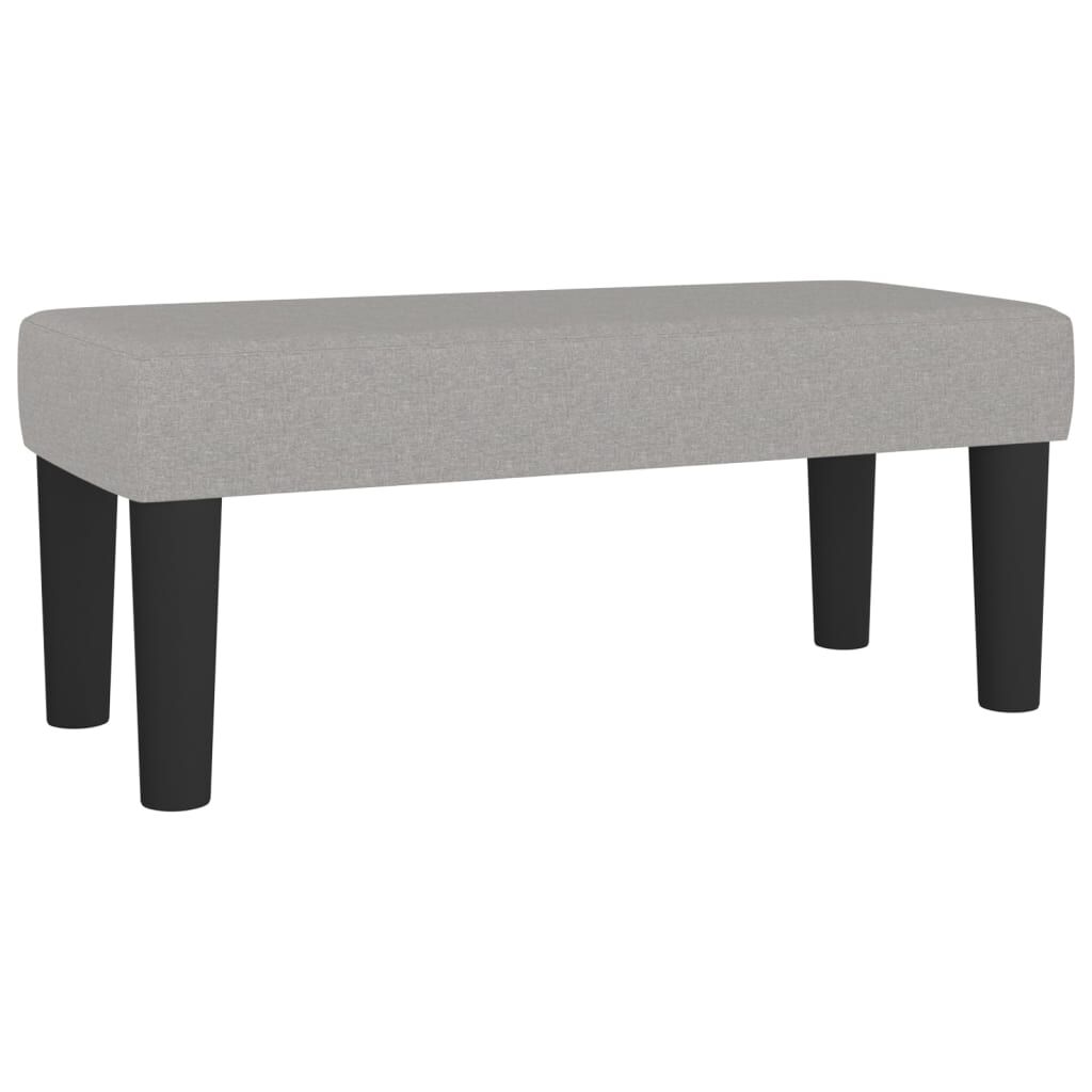 vidaXL Κρεβάτι Boxspring με Στρώμα Ανοιχτό Γκρι 80x200 εκ. Υφασμάτινο