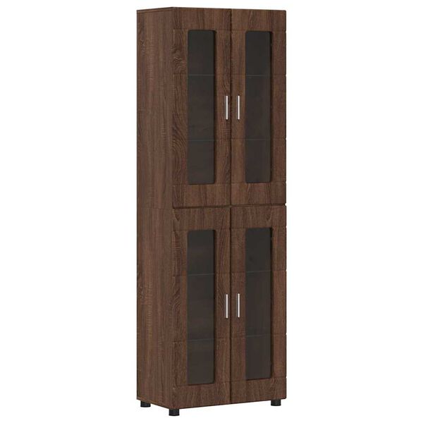 vidaXL Highboard &Kappa;&alpha;&phi;έ &delta;&rho;&upsilon;&sigmaf; 60 x 35 x 182 &epsilon;&kappa;. &Epsilon;&pi;&epsilon;&xi;&epsilon;&rho;&gamma;&alpha;&sigma;&mu;έ&nu;&omicron; &xi;ύ&lambda;&omicron;