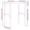 vidaXL πάγκος εργασίας σκούρο καφέ 80x60x(71,5-98) cm μασίφ ξύλο δρυς