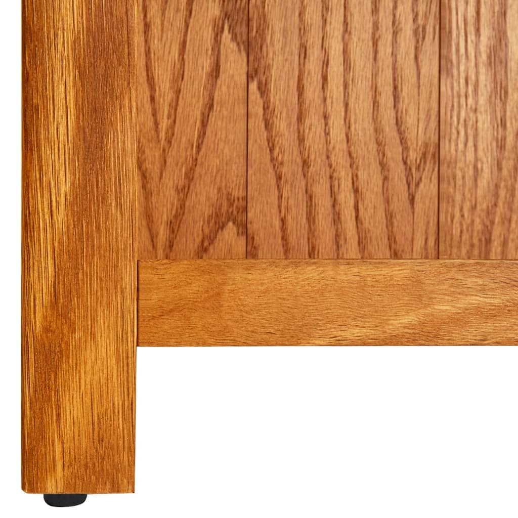 vidaXL Βιβλιοθήκη με 6 Επίπεδα 80 x 22,5 x 180 εκ. Μασίφ Ξύλο Δρυός