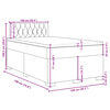 vidaXL Κρεβάτι Boxspring με Στρώμα Μαύρο 120x190 εκ. Βελούδινο