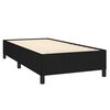 vidaXL Κρεβάτι Boxspring με Στρώμα Μαύρο 80 x 200 εκ. Υφασμάτινο