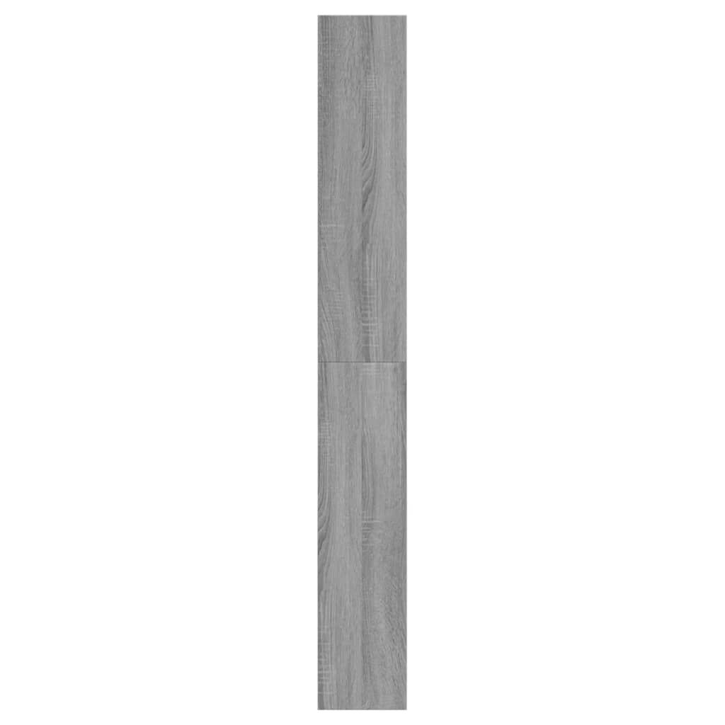 vidaXL Παπουτσοθήκη Γκρι Sonoma 60x21x163,5 εκ. από Επεξεργ. Ξύλο