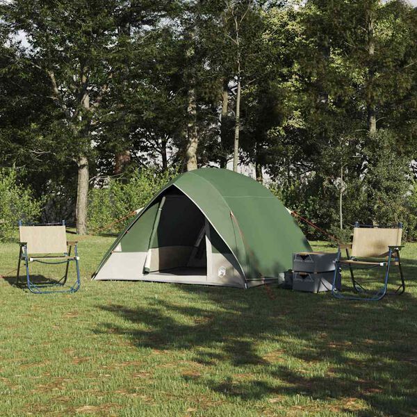 vidaXL &Sigma;&kappa;&eta;&nu;ή Camping &mu;&epsilon; &sigma;&tau;έ&gamma;&eta; &Pi;&rho;ά&sigma;&iota;&nu;&omicron; 275 x 230 x 140 &epsilon;&kappa;. &tau;&alpha;&phi;&tau;ά&sigmaf;