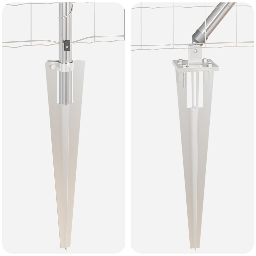 vidaXL Euro Fence με 7 αγκιστρώσεις 0.6x10 μ Γαλβανισμένος Χάλυβας