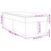 vidaXL Κρεβάτι Boxspring με Στρώμα Σκούρο Καφέ 80x200 εκ. Υφασμάτινο