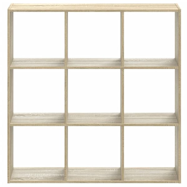vidaXL Βιβλιοθήκη Sonoma Δρυς 102x32x102 εκ. από Επεξεργασμένο Ξύλο