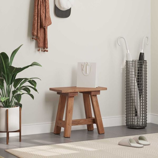 vidaXL παγκάκι Φυσικό 50 x 26 x 45 εκ Ξύλο Μαόνι