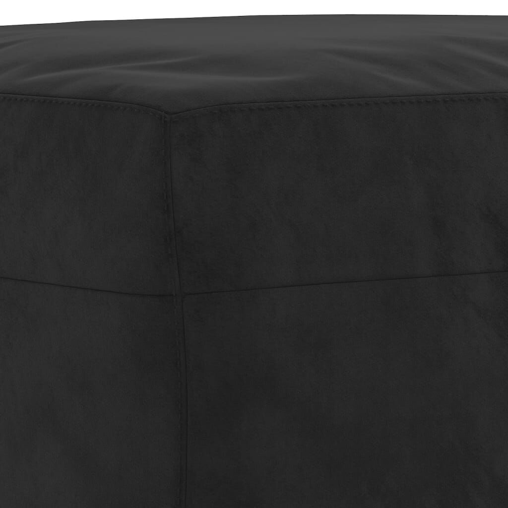 vidaXL Υποπόδιο Μαύρο 60x50x41 εκ. Βελούδινο