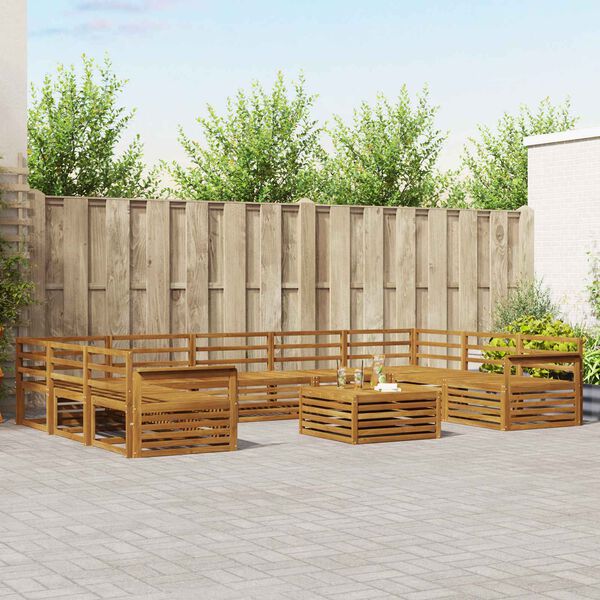 vidaXL &Sigma;&epsilon;&tau; &Kappa;&alpha;&nu;&alpha;&pi;έ 10 pcs &Phi;&upsilon;&sigma;&iota;&kappa;ό &Sigma;&tau;&epsilon;&rho;&epsilon;ό &Xi;ύ&lambda;&omicron; &Alpha;&kappa;&alpha;&kappa;ί&alpha;&sigmaf;