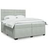 vidaXL &Kappa;&rho;&epsilon;&beta;ά&tau;&iota; Boxspring &mu;&epsilon; &Sigma;&tau;&rho;ώ&mu;&alpha; &Alpha;&nu;&omicron;&iota;&chi;&tau;ό &Gamma;&kappa;&rho;&iota; 200x200 &epsilon;&kappa;. &Beta;&epsilon;&lambda;&omicron;ύ&delta;&iota;&nu;&omicron;