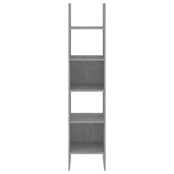 vidaXL Βιβλιοθήκη Γκρι Σκυροδέματος 40 x 35 x 180 εκ. από Επεξ. Ξύλο