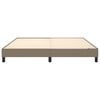 vidaXL Σκελετός Κρεβατιού με Ελατήρια Taupe 180x200 εκ. Υφασμάτινο