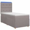 vidaXL &Kappa;&rho;&epsilon;&beta;ά&tau;&iota; box spring &mu;&epsilon; &sigma;&tau;&rho;ώ&mu;&alpha; Taupe 90 x 190 cm Ύ&phi;&alpha;&sigma;&mu;&alpha;