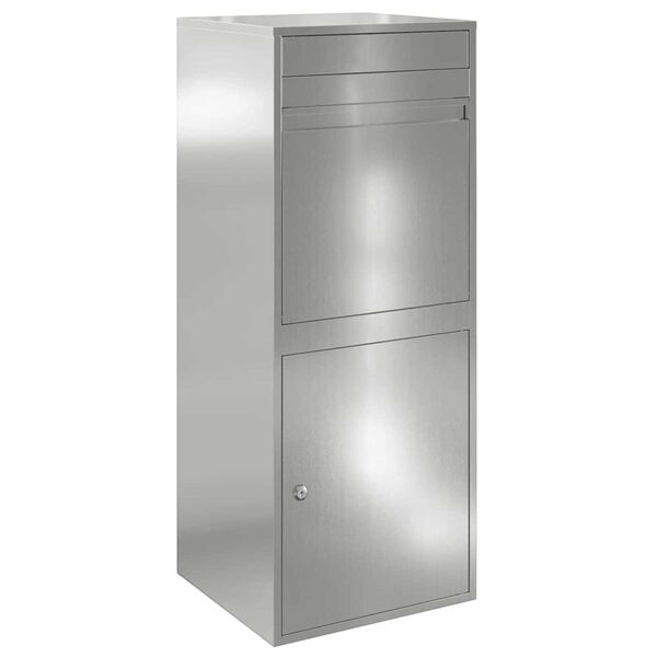 vidaXL Θυρίδα Πακέτων Μαύρο 41 x 38 x 103 εκ Γαλβανισμένος χάλυβας