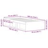 vidaXL Πλαίσιο Κρεβατιού Λευκό 75 x 190 εκ. Small Single