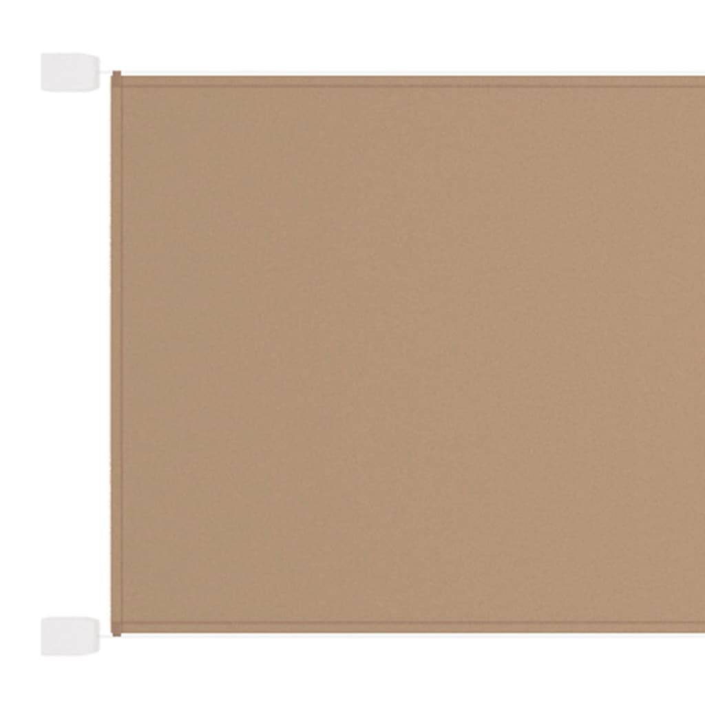vidaXL Τέντα Κάθετη Taupe 60 x 360 εκ. από Ύφασμα Oxford