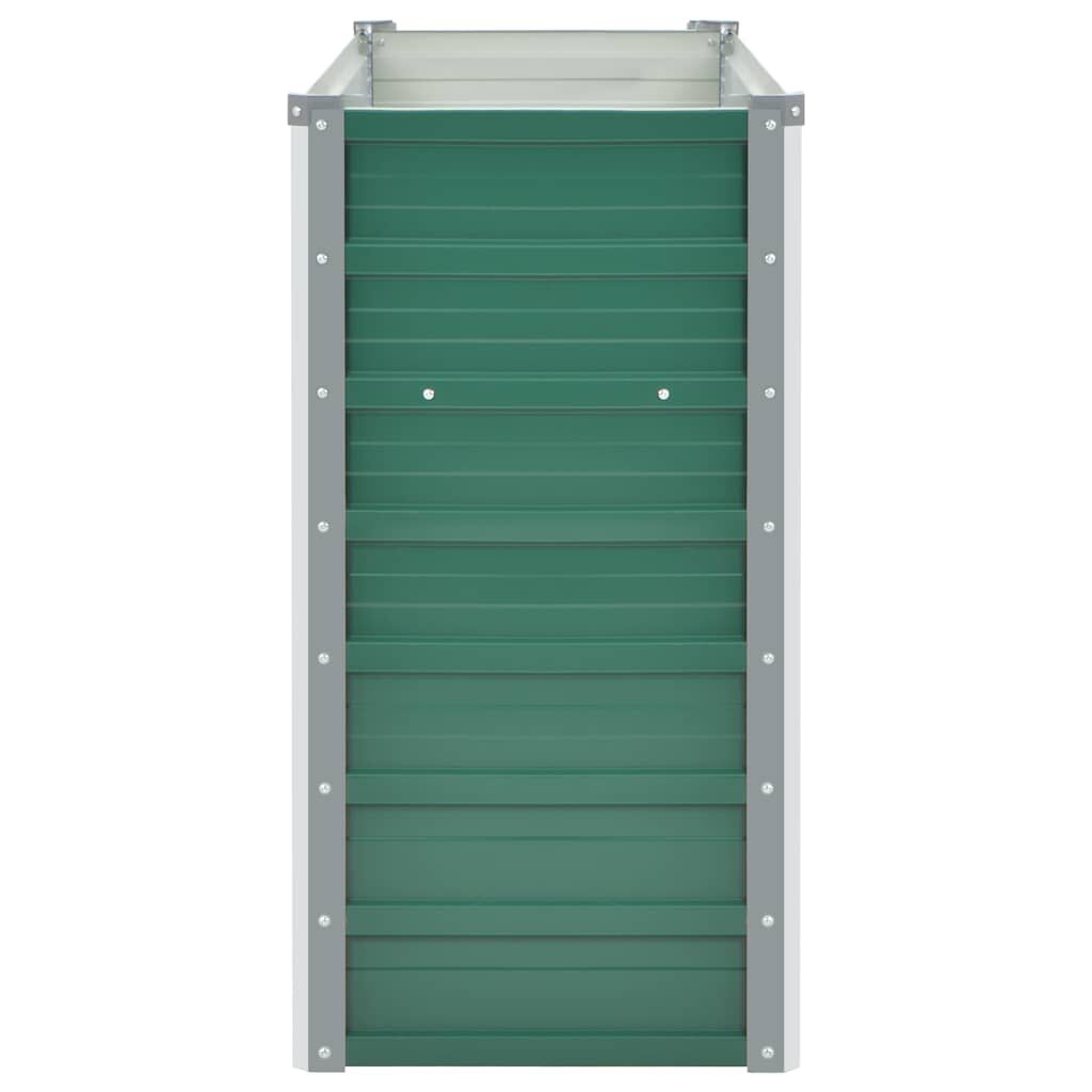 vidaXL Ζαρντινιέρα Υπερυψωμένη Πράσινη 100x40x77 εκ. Γαλβαν. Χάλυβας