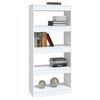 vidaXL Βιβλιοθήκη/Διαχωρ. Χώρου Λευκό 60x30x135 εκ. Επεξεργασμένο Ξύλο