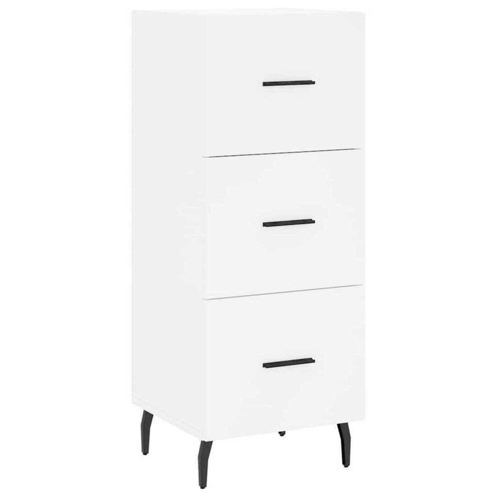 vidaXL Ντουλάπι Λευκό 34,5 x 34 x 180 εκ. από Επεξεργασμένο Ξύλο