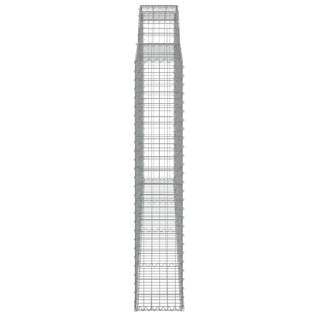 vidaXL Συρματοκιβώτια Τοξωτά 7 τεμ. 300x30x160/1800 εκ. Γαλβαν. Ατσάλι