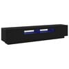 vidaXL Ντουλάπι TV 2 pcs Μαύρο 200 x 35 x 40 εκ. Επεξεργασμένο ξύλο