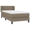 vidaXL &Kappa;&rho;&epsilon;&beta;ά&tau;&iota; Boxspring &mu;&epsilon; &Sigma;&tau;&rho;ώ&mu;&alpha; Taupe 80x200 &epsilon;&kappa;. &Upsilon;&phi;&alpha;&sigma;&mu;ά&tau;&iota;&nu;&omicron;