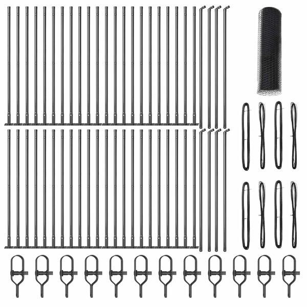 vidaXL &Sigma;&tau;ύ&lambda;&omicron;&sigmaf; &Pi;&epsilon;&rho;&iota;&phi;&rho;ά&xi;&epsilon;&omega;&nu; &Gamma;&kappa;&rho;&iota; 100 x 0,4 &mu; (13 mm &pi;&lambda;έ&gamma;&mu;&alpha;)