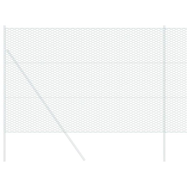 vidaXL Φράχτης Εξαγώνου Πράσινο 1.6 x 100 m Ατσάλι