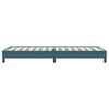 vidaXL Κρεβάτι Boxspring χωρίς Στρώμα Σκούρο Μπλε 90x220 εκ. Βελούδινο