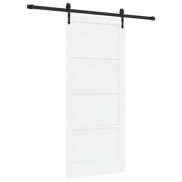 vidaXL Συρόμενη Πόρτα Άλλο ORKDAL Λευκό και μαύρο 86 x 198.5 cm