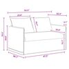 vidaXL &Sigma;&epsilon;&tau; &Kappa;&alpha;&nu;&alpha;&pi;έ 2 pcs &Sigma;&kappa;&omicron;ύ&rho;&omicron; &Gamma;&kappa;&rho;&iota; 196 x 82 x 85 &epsilon;&kappa; ύ&phi;&alpha;&sigma;&mu;&alpha;
