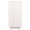 vidaXL Ντουλάπι Λευκό 60 x 34 x 75 εκ. από Μασίφ Ξύλο Πεύκου
