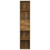 vidaXL Βιβλιοθήκη Καπνιστή Δρυς 36x30x171 εκ. από Επεξεργασμένο Ξύλο
