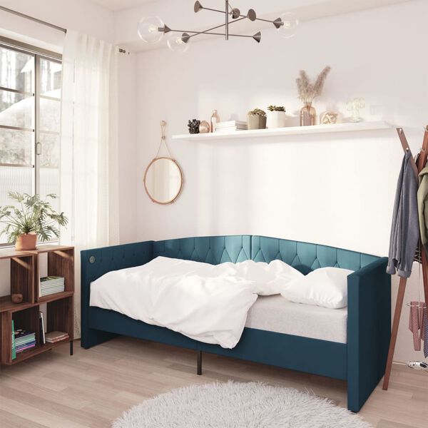 vidaXL &Kappa;&alpha;&nu;&alpha;&pi;έ&sigmaf; &Kappa;&rho;&epsilon;&beta;ά&tau;&iota; &mu;&epsilon; &Sigma;&tau;&rho;ώ&mu;&alpha; & USB &Mu;&pi;&lambda;&epsilon; 90 x 200 &epsilon;&kappa;. &Beta;&epsilon;&lambda;&omicron;ύ&delta;&iota;&nu;&omicron;&sigmaf;