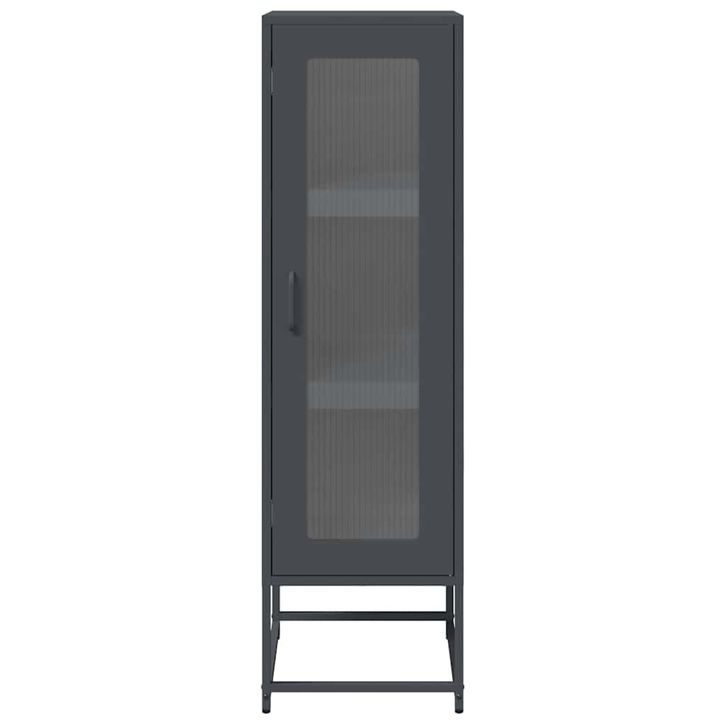 vidaXL Highboard Ανθρακί 36x39x123 cm Ατσάλι ψυχρής έλασης