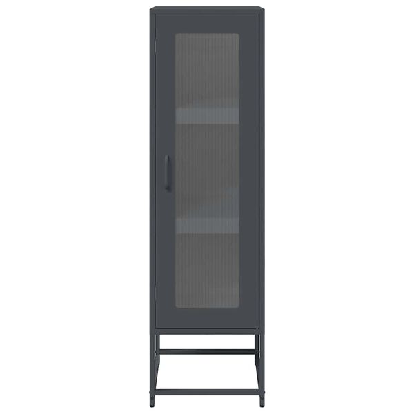 vidaXL Highboard Ανθρακί 36x39x123 cm Ατσάλι ψυχρής έλασης