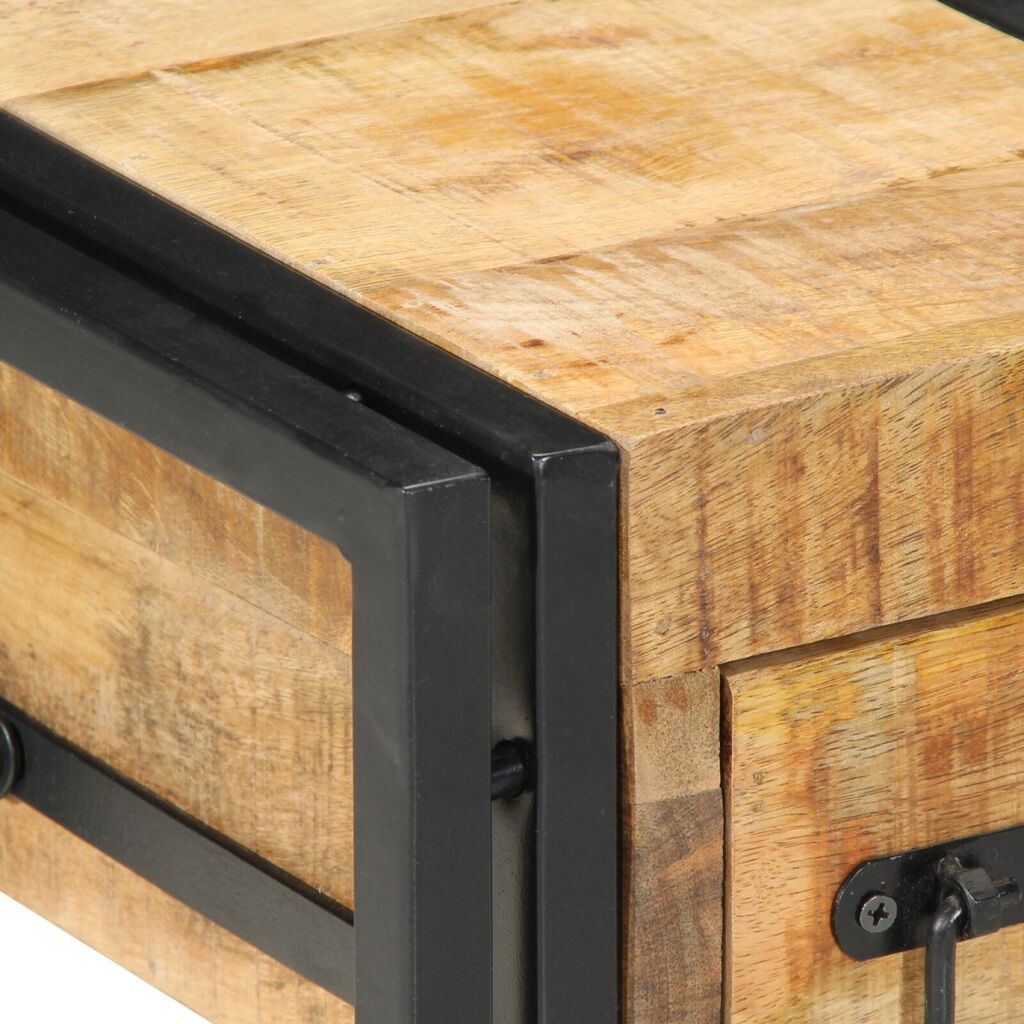 vidaXL Νυχτερινό Τραπέζι 40x40x40 εκ. Μασίφ Ξύλο Μάνγκο