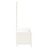 vidaXL Ζαρντινιέρα με Ράφι Λευκή 79 x 39,5 x 114 εκ. Μασίφ Ξύλο Πεύκου