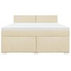 vidaXL &Kappa;&rho;&epsilon;&beta;ά&tau;&iota; Boxspring &mu;&epsilon; &Sigma;&tau;&rho;ώ&mu;&alpha; &Kappa;&rho;&epsilon;&mu; 180x200 &epsilon;&kappa;. &Upsilon;&phi;&alpha;&sigma;&mu;ά&tau;&iota;&nu;&omicron;