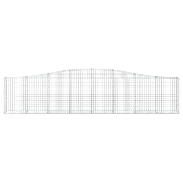 vidaXL Συρματοκιβώτια Τοξωτά 9 τεμ. 400x30x80/100 εκ. Γαλβαν. Ατσάλι
