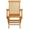 vidaXL Καρέκλες Κήπου 4 τεμ. από Μασίφ Ξύλο Teak με Taupe Μαξιλάρια