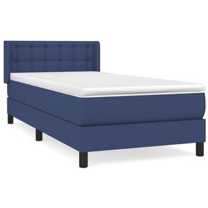 vidaXL &Kappa;&rho;&epsilon;&beta;ά&tau;&iota; Boxspring &mu;&epsilon; &Sigma;&tau;&rho;ώ&mu;&alpha; &Mu;&pi;&lambda;&epsilon; 100 x 200 &epsilon;&kappa;. &Upsilon;&phi;&alpha;&sigma;&mu;ά&tau;&iota;&nu;&omicron;