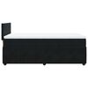 vidaXL Κρεβάτι Boxspring με Στρώμα Μαύρο 90x190 εκ. Βελούδινο