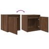 vidaXL Κομοδίνο Επιτοίχιο Καφέ Δρυς 38x34x40 εκ.